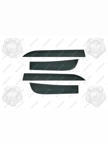 Молдинги на двери (узкие) Русская Артель (шагрень) Renault Duster  HM (2021-2024) рестайлинг