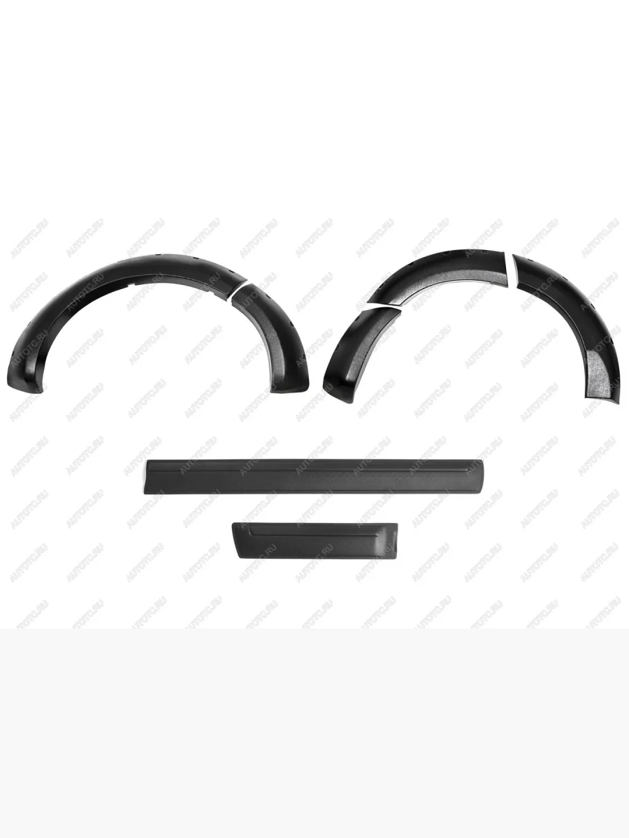 Комплект расширителей колесных арок с молдингами на двери (узкие) Русская Артель Nissan Pathfinder R51 дорестайлинг (2004-2007) (глянец под покраску)  в Воронеже Воронежской области