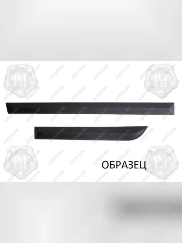 Молдинги на двери (узкие) Русская Артель (шагрень) Nissan Pathfinder  R51 (2009-2014) рестайлинг