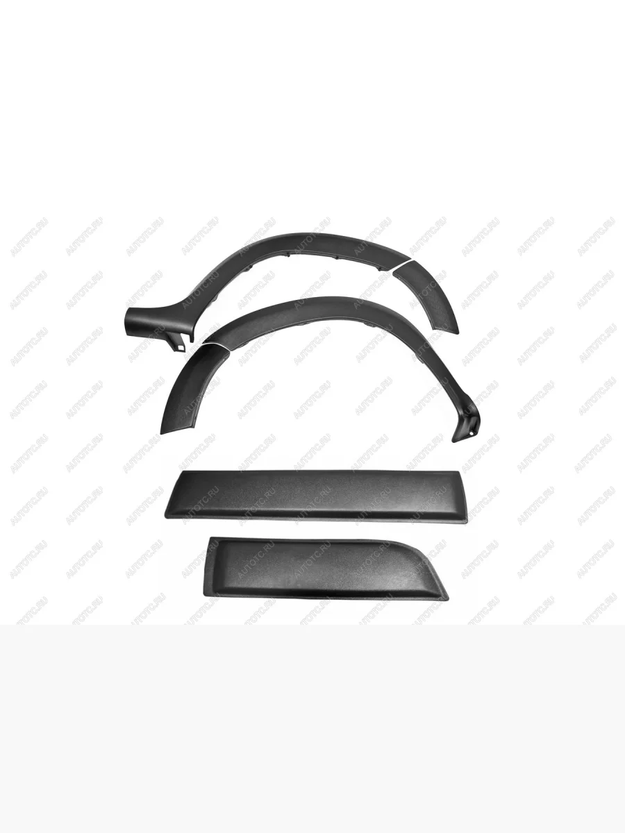 Расширители колесных арок с молдингами на двери Русская Артель Renault Duster HS рестайлинг (2015-2021) (шагрень)  в Перми Пермском крае