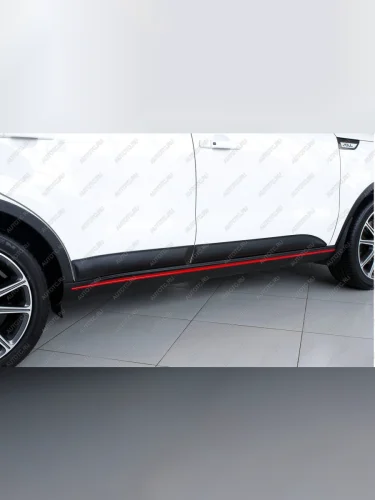 Молдинг двери задний правый Русская Артель (шагрень) KIA Soul  PS (2017-2019) рестайлинг