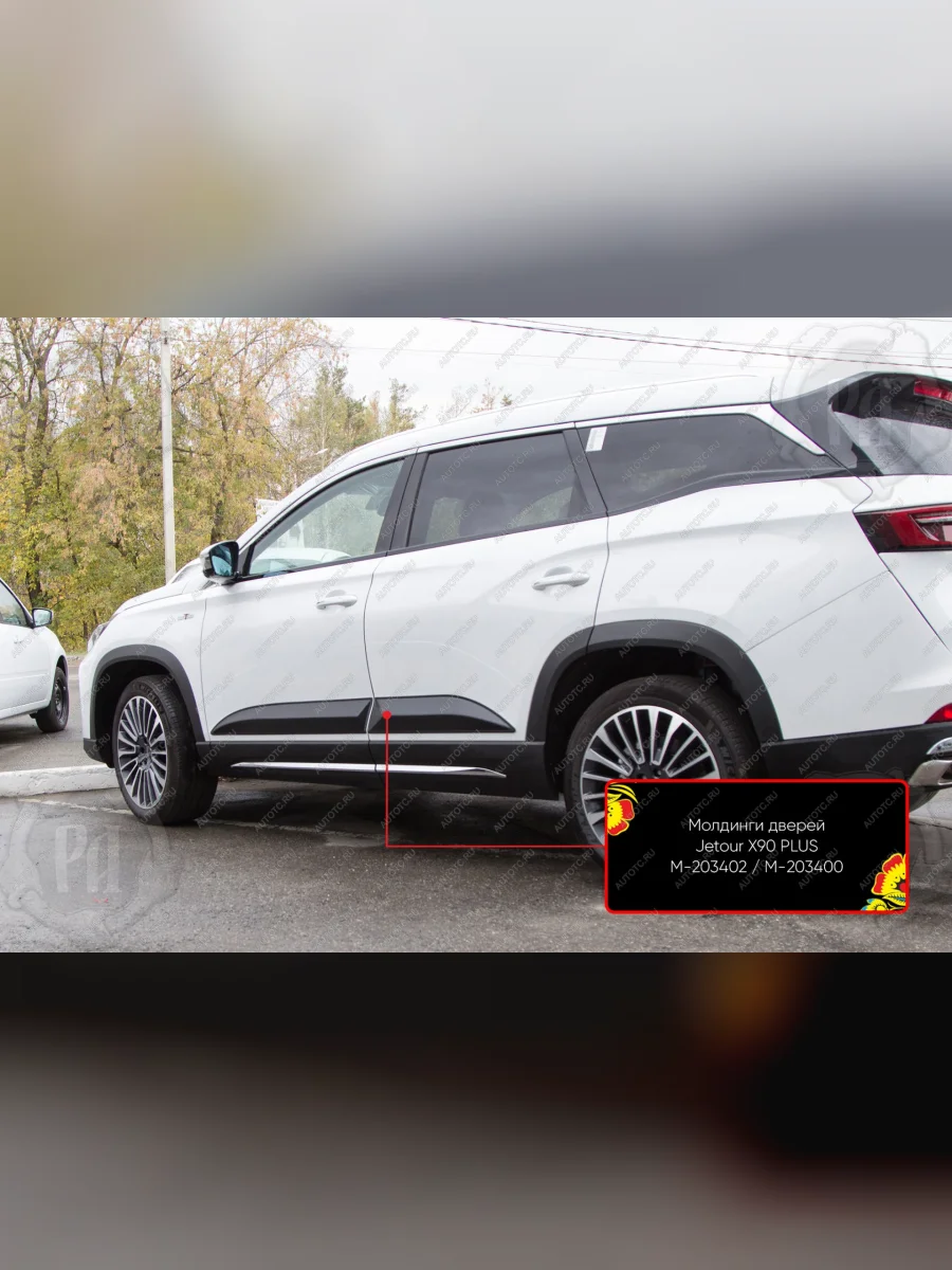 Молдинг двери задний левый Русская Артель Jetour X90 Plus (2021-2025) (шагрень)  в Самаре Самарской области