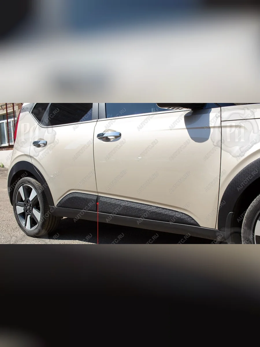 Молдинг двери задний правый Русская Артель KIA Soul SK3 (2018-2022) (шагрень)  в Воронеже Воронежской области