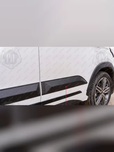 Молдинг двери задний правый Русская Артель (глянец под покраску) EXEED LX (2017-2022) дорестайлинг