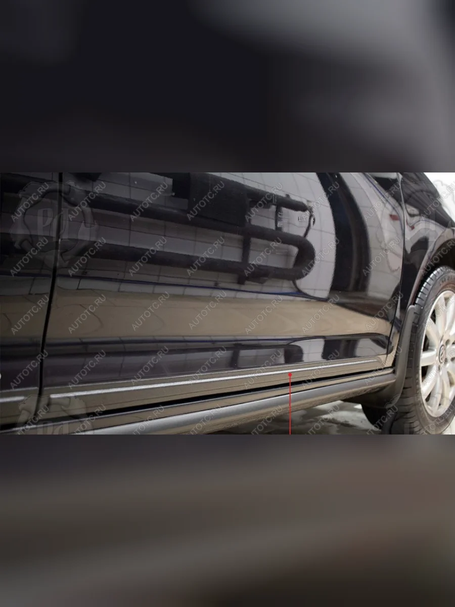 Молдинг двери задний правый Русская Артель Volkswagen Jetta A5 седан (2005-2011) (глянец под покраску)  в Самаре Самарской области