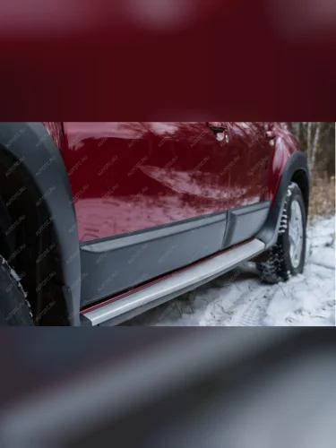 Молдинг двери задний правый Русская Артель (шагрень) Renault Duster  HS (2010-2015) дорестайлинг