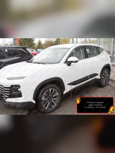 Молдинг двери передний левый Русская Артель (шагрень) Jetour Dashing (2022-2025)