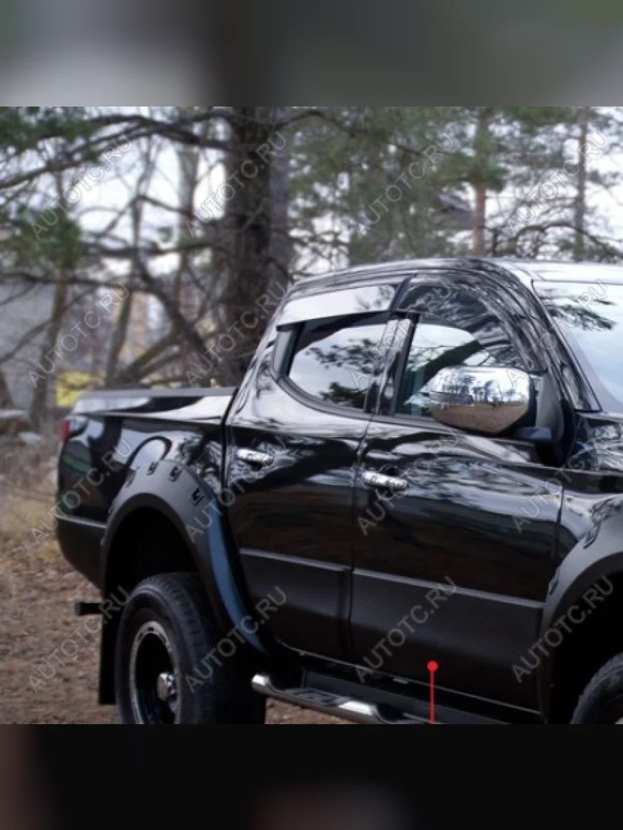 Молдинг двери передний правый Русская Артель Mitsubishi L200 5 KK,KL дорестайлинг (2015-2019) (глянец под покраску)  в Самаре Самарской области