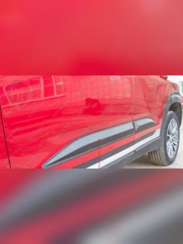 Молдинг двери передний правый Русская Артель (глянец под покраску) Changan CS35 Plus (2021-2025) рестайлинг