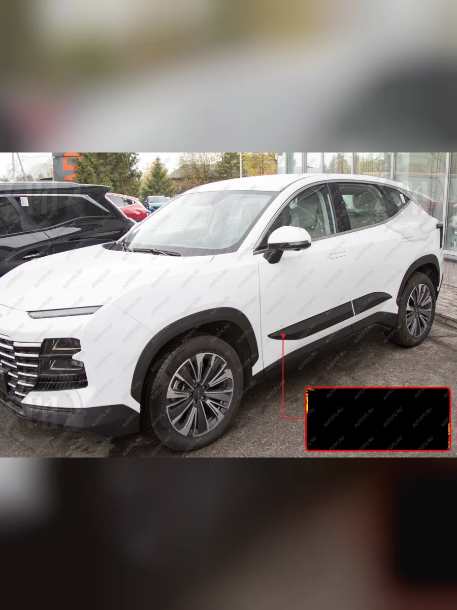 Молдинг двери передний правый Русская Артель Jetour Dashing (2022-2025) (шагрень)  в Перми Пермском крае