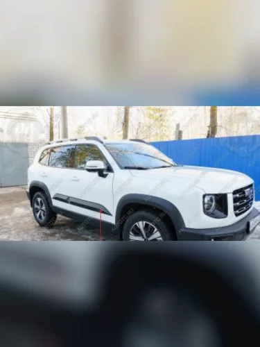 Молдинг двери передний правый Русская Артель (глянец под покраску) Haval Dargo (2022-2025)