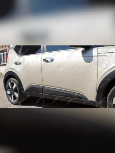 Молдинг двери передний правый Русская Артель (глянец под покраску) KIA Soul  SK3 (2018-2022)