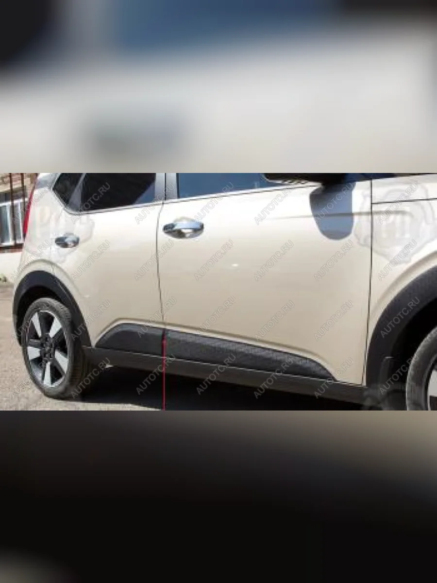 Молдинг двери передний правый Русская Артель KIA Soul SK3 (2018-2022) (глянец под покраску)  в Самаре Самарской области