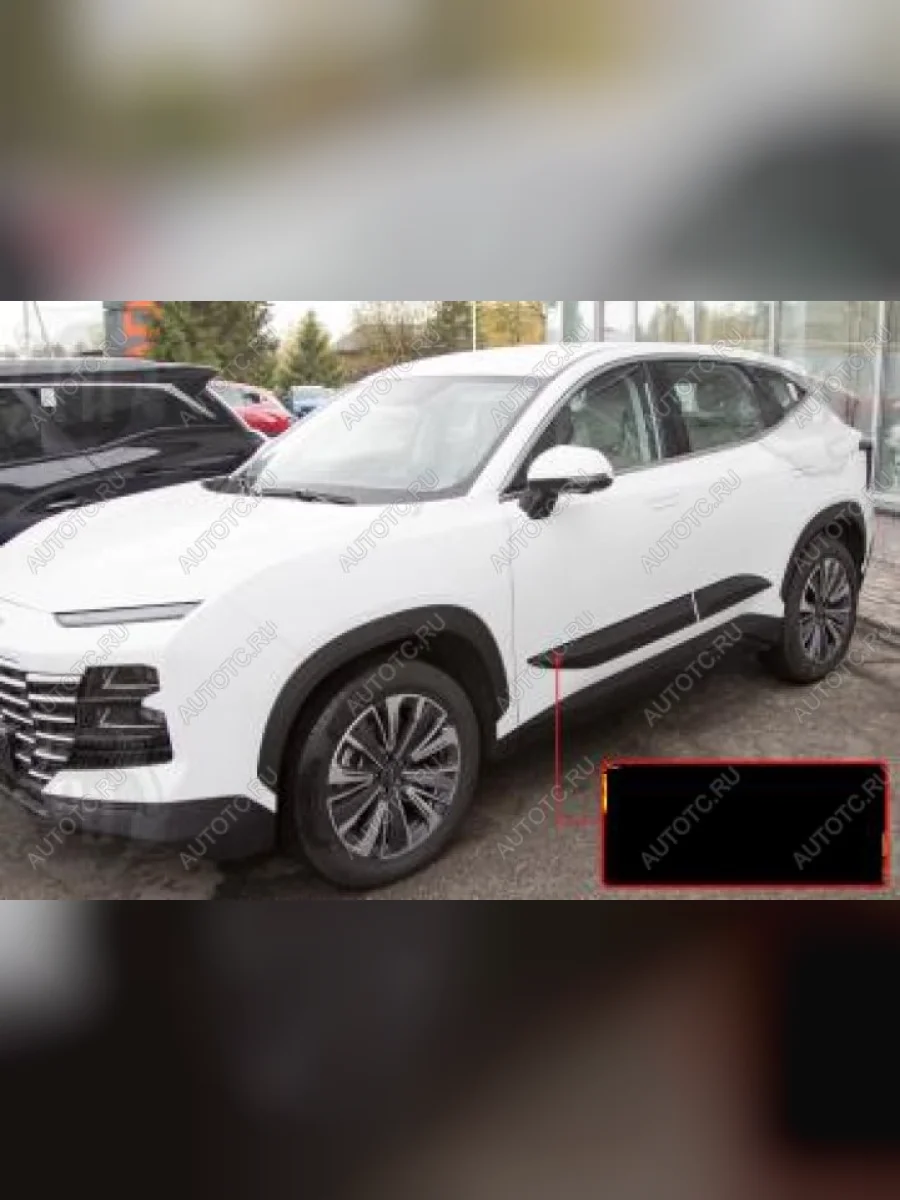 Молдинг двери передний правый Русская Артель Jetour Dashing (2022-2025) (глянец под покраску)  в Самаре Самарской области