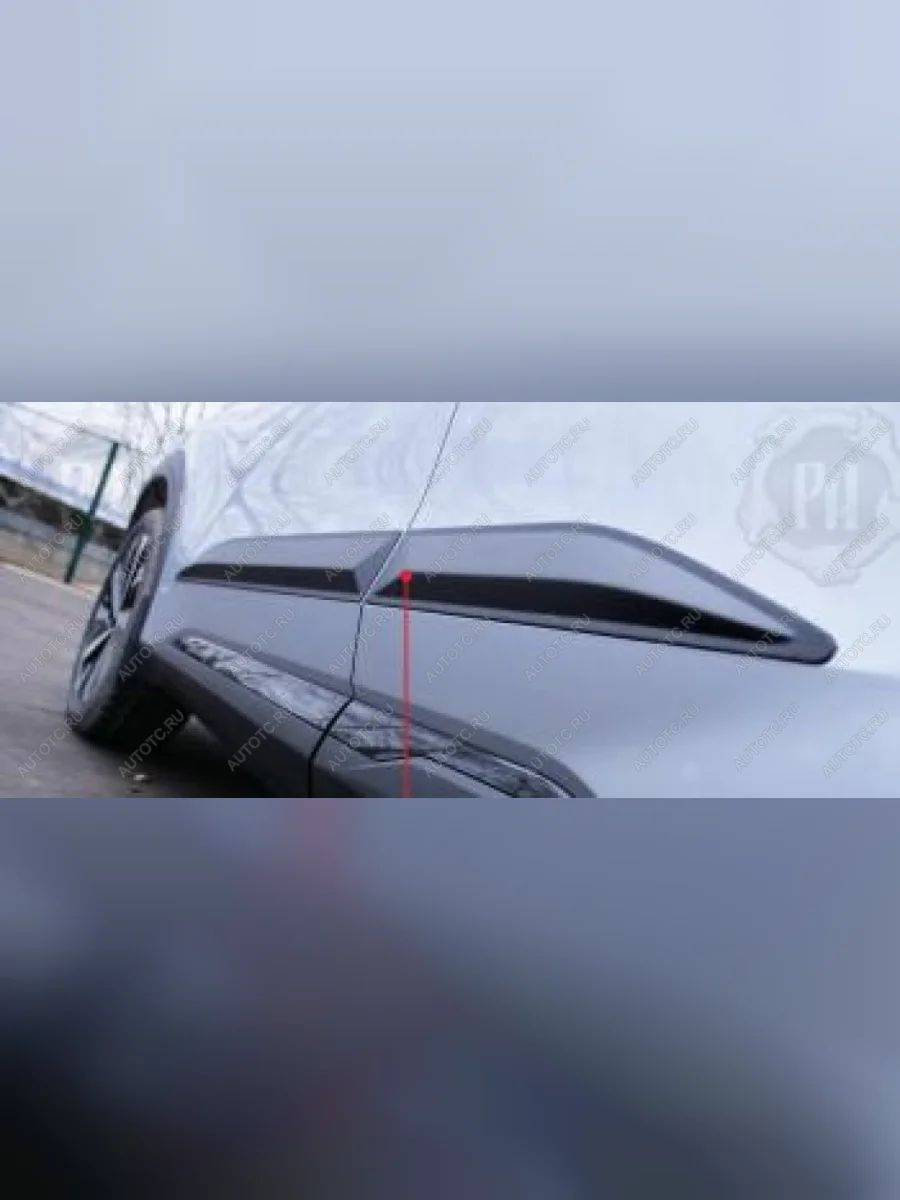 Молдинг двери передний правый Русская Артель Geely Atlas FX11 (2023-2025) (глянец под покраску)  в Перми Пермском крае