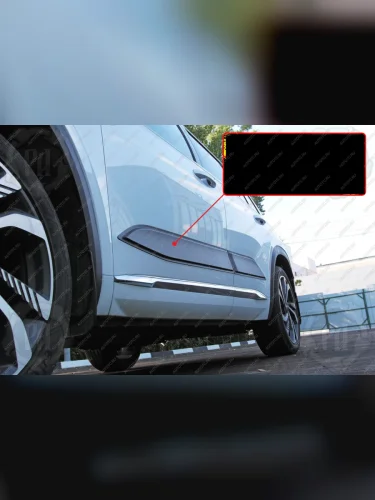 Молдинг двери передний правый Русская Артель (глянец под покраску) Geely Monjaro (2022-2025)