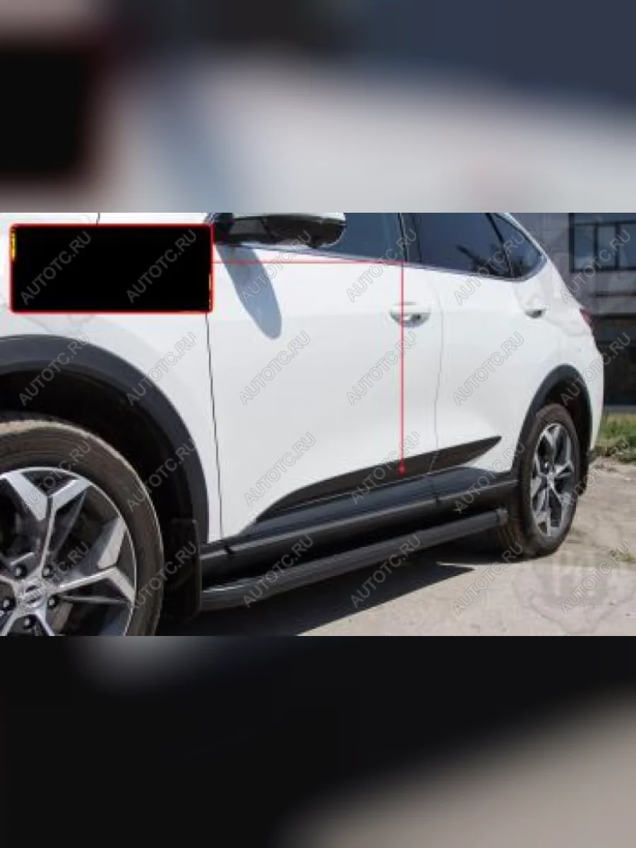 Молдинг двери передний правый Русская Артель Haval F7x дорестайлинг (2019-2022) (глянец под покраску)  в Керчи Республика Крым