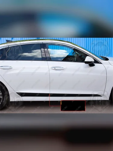 Молдинг двери передний правый Русская Артель (шагрень) KIA K5  DL (2019-2022)