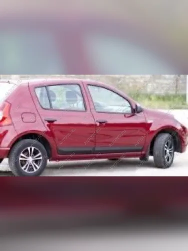 Молдинг на двери задний правый узкий Русская Артель (шагрень) Renault Sandero Stepway  1 (2010-2014)