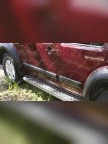 Молдинг на двери задний правый узкий Русская Артель (глянец под покраску) Nissan Pathfinder  R51 (2004-2007) дорестайлинг