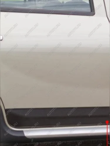 Молдинг двери передний левый широкий Русская Артель (шагрень) Renault Sandero Stepway  1 (2010-2014)