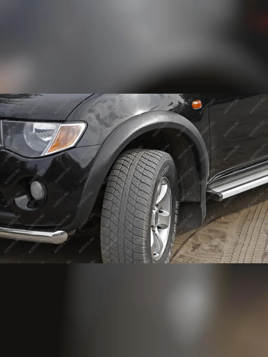 Расширители колесных арок (вынос 40 мм)(Single Cab, Club Cab) Русская Артель Mitsubishi L200 4  дорестайлинг (2006-2014) (шагрень)  в Керчи Республика Крым