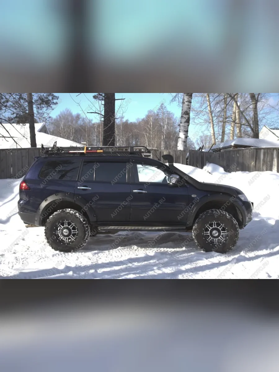 Расширители колесных арок (вынос 60 мм) Русская Артель Mitsubishi Pajero Sport PB дорестайлинг (2008-2013) (глянец под покраску)  в Керчи Республика Крым