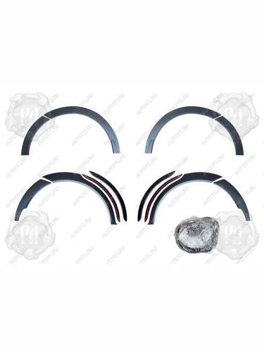 Расширители колесных арок (вынос 15 мм) Русская Артель (шагрень) Hyundai Santa Fe  CM (2009-2012) рестайлинг