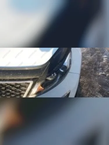 Накладки на передние фары (реснички) Русская Артель (глянец под покраску) KIA Sportage  3 SL (2014-2016) рестайлинг