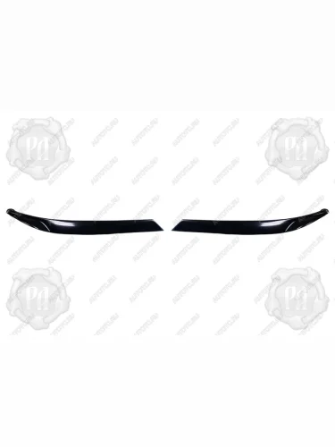 Накладки на передние фары (реснички) Русская Артель (глянец под покраску) Subaru Forester  SH (2008-2013)