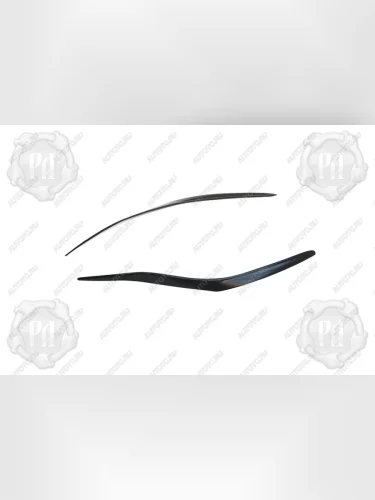 Накладки на передние фары (реснички) Русская Артель (глянец под покраску) Subaru Legacy  BM/B14 (2009-2013) дорестайлинг седан