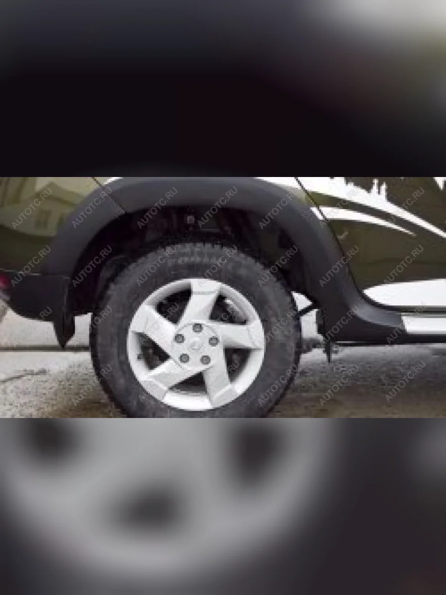 Расширители колесных арок (задний левый) Русская Артель Renault Duster HS рестайлинг (2015-2021) (шагрень)  в Самаре Самарской области
