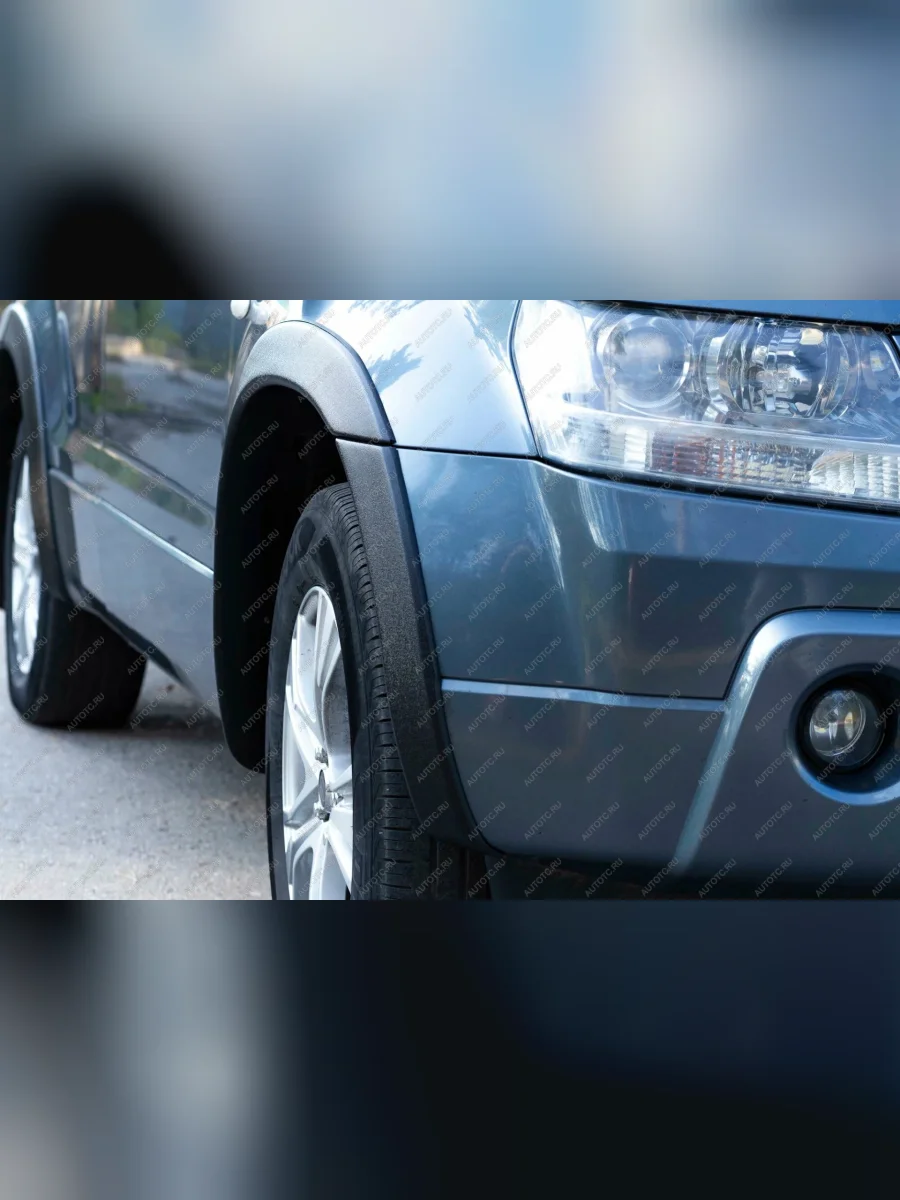 Расширители колесных арок (передний левый)(вынос 25 мм) Русская Артель  Suzuki Grand Vitara JT 3 двери дорестайлинг (2005-2008) (шагрень)  в Самаре Самарской области