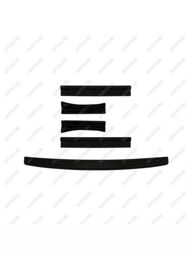 Защитный комплект (накладка на задний бампер, накладки на пороги) Русская Артель (шагрень) Лада ВАЗ Веста NG  SW 2181 (2022-2025) универсал рестайлинг