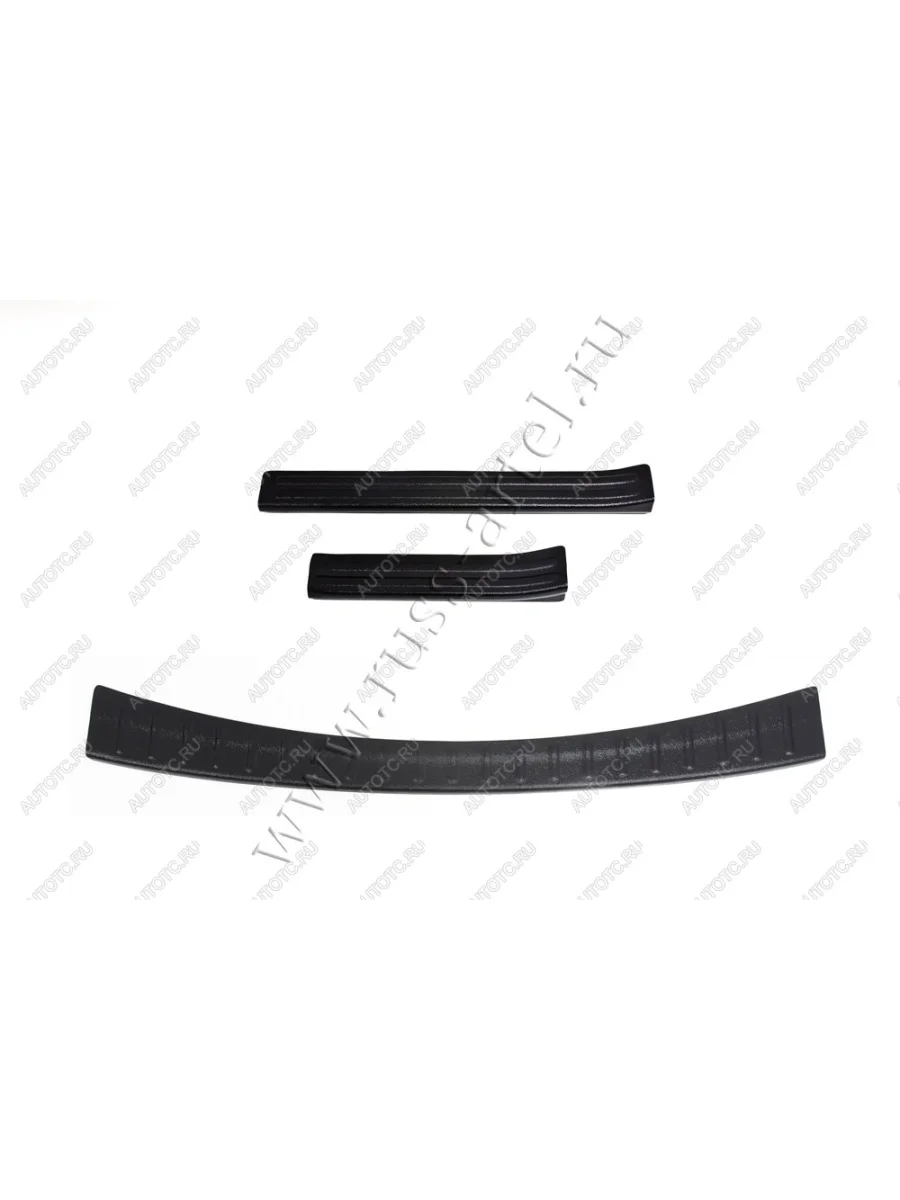 Защитный комплект №1 (накладка на задний бампер, накладки на пороги) Русская Артель Toyota RAV4 XA40 5 дв. рестайлинг (2015-2019) (шагрень)  в Воронеже Воронежской области