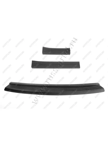 Защитный комплект №1 (накладка на задний бампер, накладки на пороги) Русская Артель (шагрень) KIA Sportage  4 QL (2016-2018) дорестайлинг