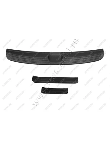 Защитный комплект №1 (накладка на задний бампер, накладки на пороги) Русская Артель (шагрень) KIA Ceed  2 JD (2015-2018) рестайлинг, хэтчбэк