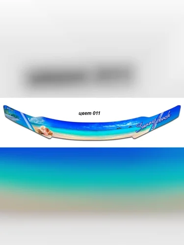 Дефлектор капота CA-Plastic (Серия Полноцвет, окрашенный) Geely Okavango (2021-2025)