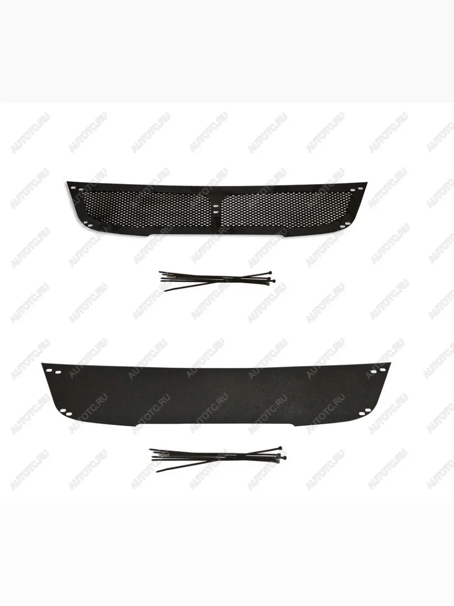 Защитная сетка и заглушка решетки переднего бампера Русская Артель Haval H5 рестайлинг (2020-2023) (шагрень)  в Керчи Республика Крым