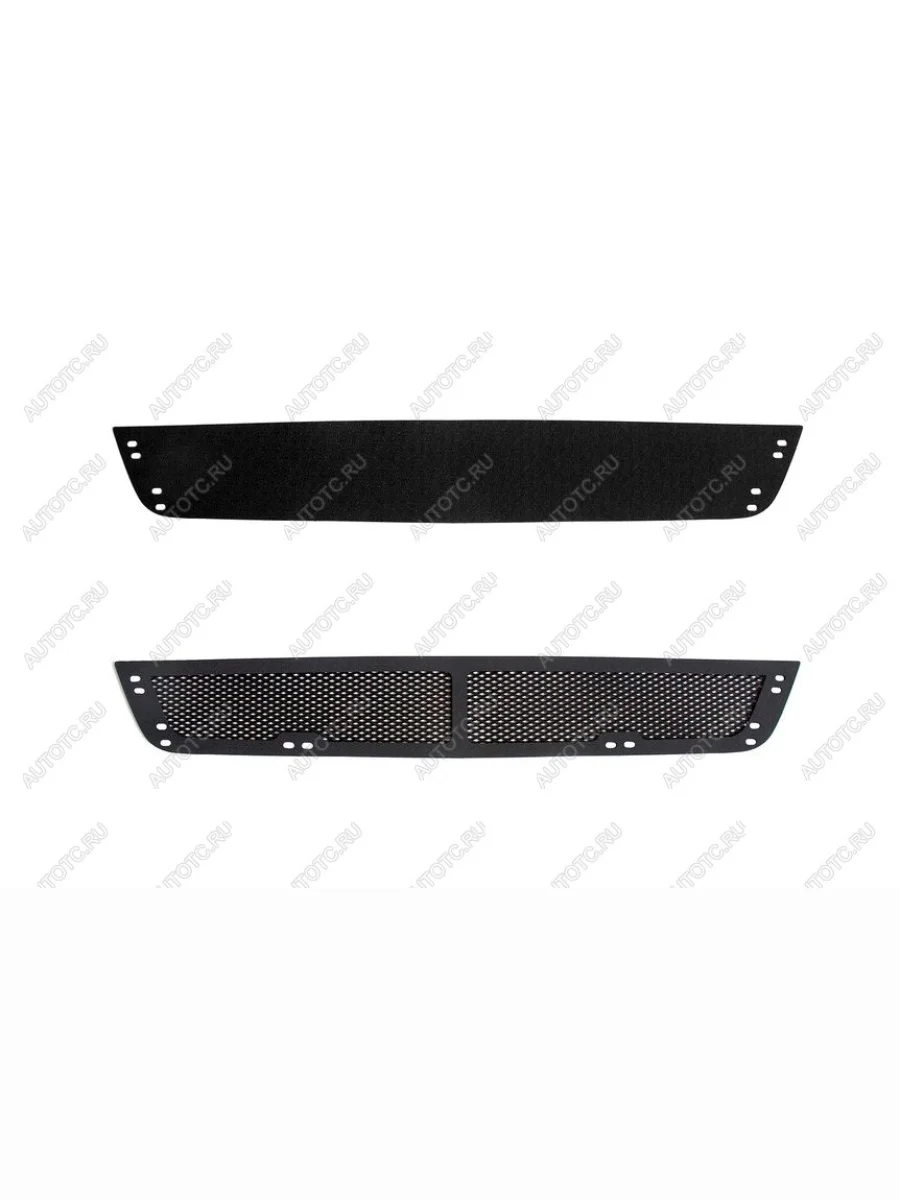 Защитная сетка и зимняя заглушка решетки переднего бампера (Highline) Русская Артель Volkswagen Polo Mk5 6R,6C,61 хэтчбек 5 дв. дорестайлинг (2009-2015) (шагрень)  в Самаре Самарской области