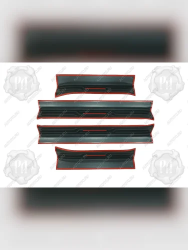 Накладки на внутренние пороги дверей Русская Артель (шагрень) Chery Tiggo 7 PRO (2019-2025)