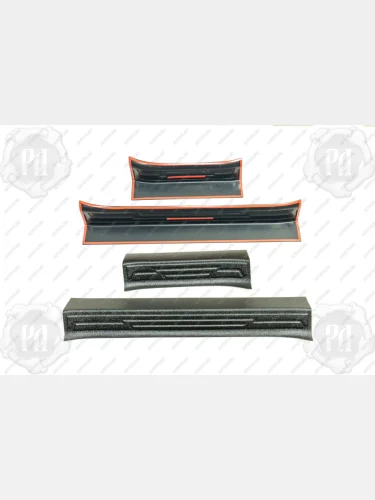 Накладки на внутренние пороги дверей Русская Артель (шагрень) Changan CS55 Plus (2019-2021)