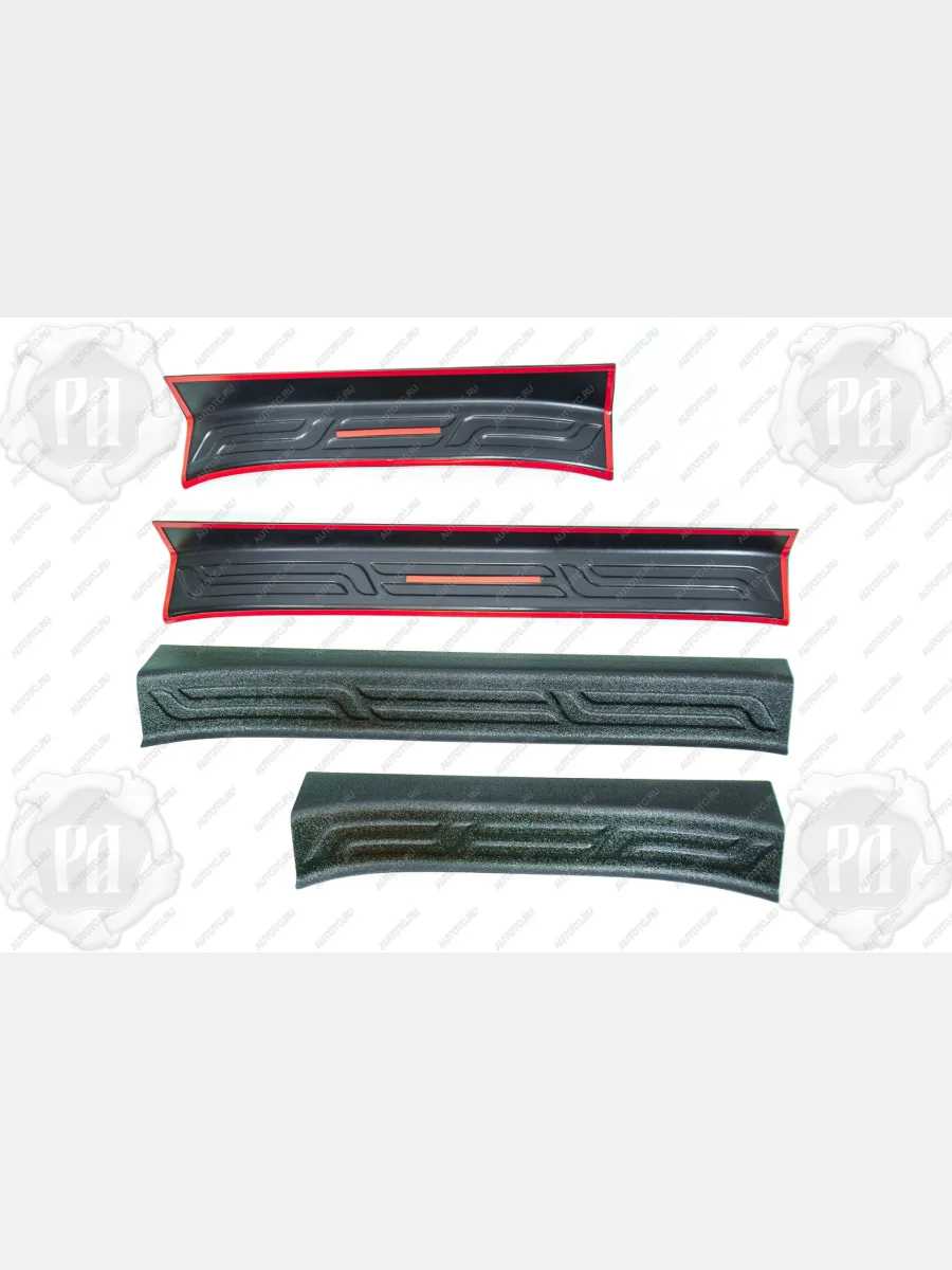 Накладки на внутренние пороги дверей Русская Артель Geely Monjaro (2022-2025) (шагрень)  в Керчи Республика Крым