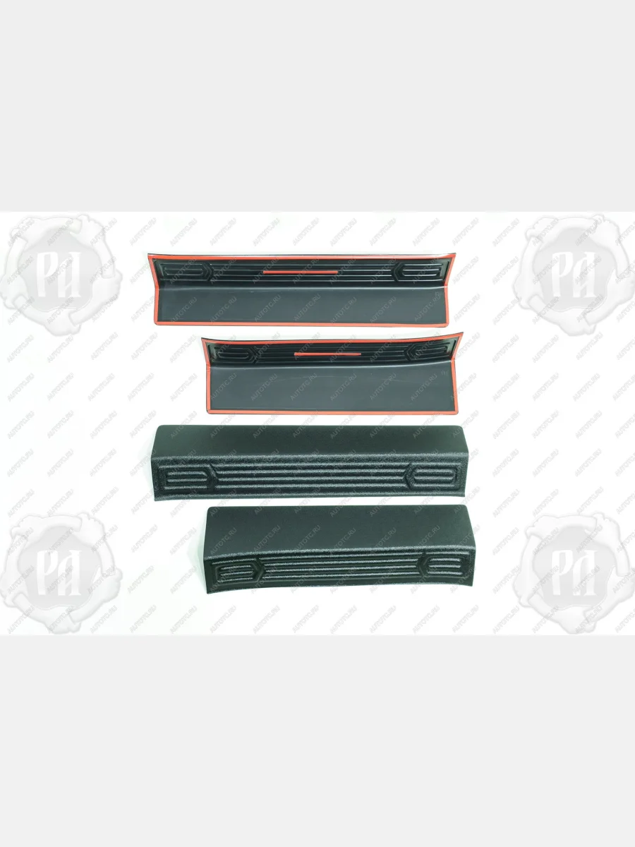 Накладки на внутренние пороги дверей Русская Артель EXEED TXL  дорестайлинг (2020-2021) (шагрень)  в Самаре Самарской области