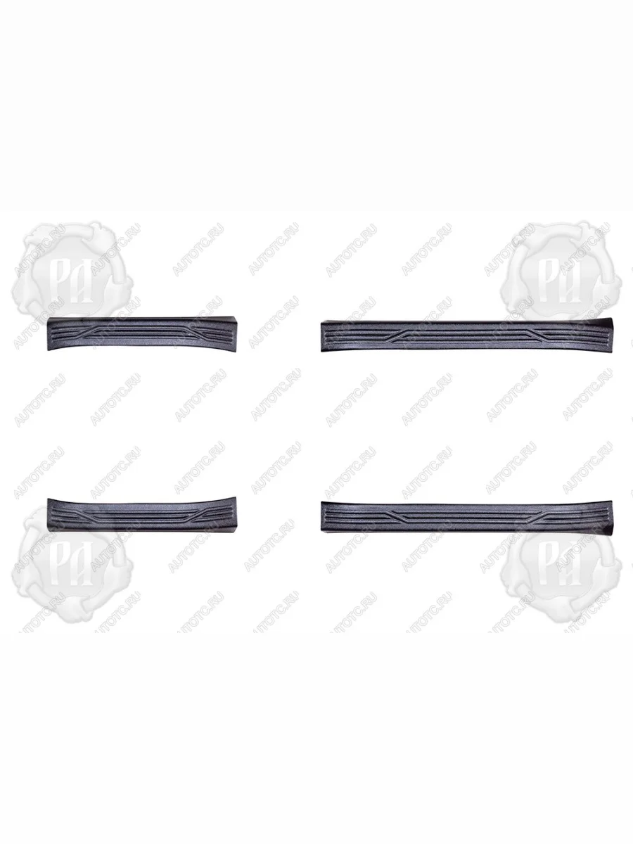 Накладки на внутренние пороги дверей Русская Артель Toyota RAV4 XA50 5 дв. дорестайлинг (2018-2025) (шагрень)  в Керчи Республика Крым