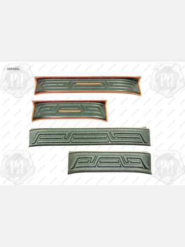 Накладки на внутренние пороги дверей Русская Артель (шагрень) Renault Kaptur (2020-2022) рестайлинг