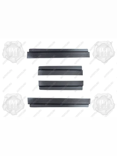 Накладки на внутренние пороги дверей Русская Артель (шагрень) Mitsubishi Outlander  CW0W (2005-2010) дорестайлинг