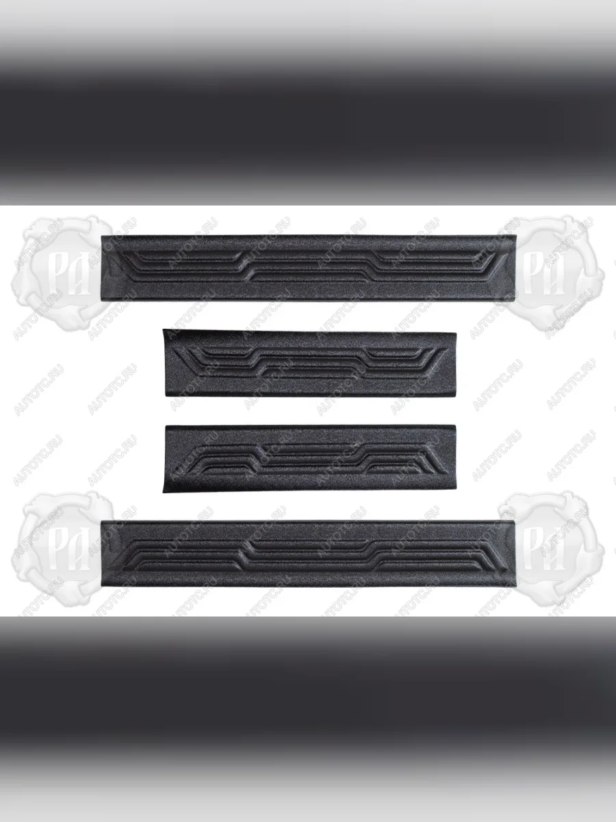 Накладки на внутренние пороги дверей (вариант 2) Русская Артель Renault Duster HM рестайлинг (2021-2024) (шагрень)  в Самаре Самарской области