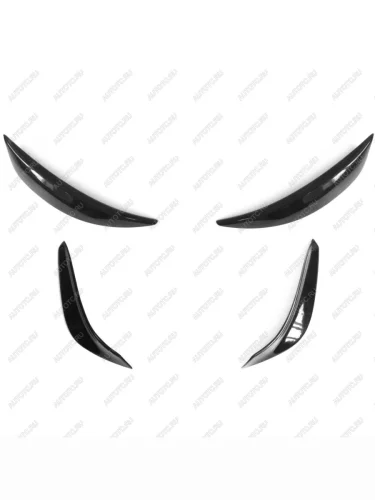 Тюнинг комплект (накладки на передние фары и задние фонари) Русская Артель (глянец под покраску) Nissan Teana  2 J32 (2011-2014) рестайлинг