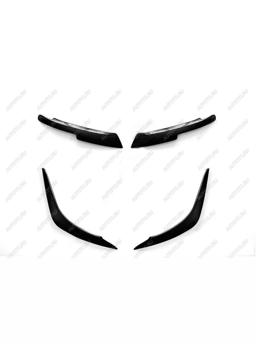 Тюнинг комплект (накладки на передние фары и задние фонари) Русская Артель Renault Logan 2 дорестайлинг (2014-2018) (глянец под покраску)  в Керчи Республика Крым